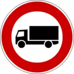 علامة طريق الشاحنة